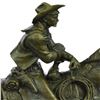 Image 2 : Cowboy on Horse Bronze Sculpture
