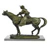 Image 7 : Cowboy on Horse Bronze Sculpture