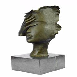 Shame on Me Bronze Statue on Marble Base Figurine