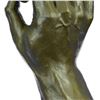 Image 4 : Modern Two Hands Bronze Sculpture on Marble Bast Figure