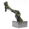 Image 5 : Modern Two Hands Bronze Sculpture on Marble Bast Figure