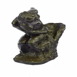 Woman Seated in an Armchair Bronze Sculpture