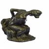 Image 2 : Woman Seated in an Armchair Bronze Sculpture