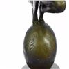 Image 8 : Sexy Tough Amazon Lady On Sphere Bronze Sculpture