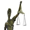 Image 2 : Blind Justice Bronze Sculpture on Marble Base Figurine