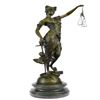 Image 9 : Blind Justice Bronze Sculpture on Marble Base Figurine