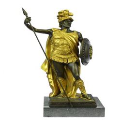 Ancient Times Roman Soldier Bronze Sculpture