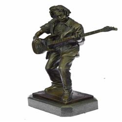 Rick James Guitar Player Bronze Sculpture