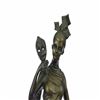 Image 6 : 1920 Style Girl Holding a Mask Bronze Sculpture