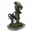 Image 2 : Victorian Mythology Bird Bronze Candlestick Sculpture