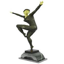Sexy Dancer Bronze and Faux Bone Sculpture