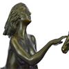 Image 2 : Nude Female with Goat Bronze Sculpture