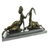 Image 5 : Nude Female with Goat Bronze Sculpture