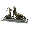 Image 6 : Nude Female with Goat Bronze Sculpture