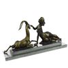 Image 8 : Nude Female with Goat Bronze Sculpture