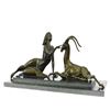 Image 9 : Nude Female with Goat Bronze Sculpture