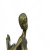 Image 6 : A Maiden Sitting on A Chair Bronze Sculpture