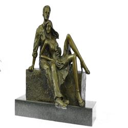 Romantic Couple Anniversary Gift Bronze Sculpture