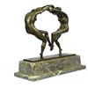 Image 2 : Twine Dancer Bronze Sculpture on Marble Base Figurine