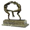 Image 3 : Twine Dancer Bronze Sculpture on Marble Base Figurine