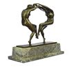 Image 4 : Twine Dancer Bronze Sculpture on Marble Base Figurine