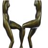 Image 6 : Twine Dancer Bronze Sculpture on Marble Base Figurine