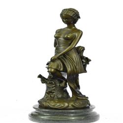 Woman Female Bronze Sculpture