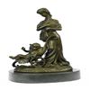 Image 2 : French Early to Mid Century Group of Mother and Child Bronze Figurine