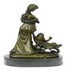 Image 3 : French Early to Mid Century Group of Mother and Child Bronze Figurine