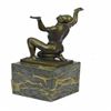Image 2 : Nude Naked Male Bronze Sculpture on Marble Base Statue