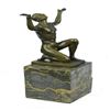 Image 5 : Nude Naked Male Bronze Sculpture on Marble Base Statue
