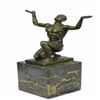 Image 9 : Nude Naked Male Bronze Sculpture on Marble Base Statue