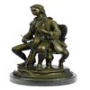 Image 1 : Man playing Music With Musical Instruments Cello Player Bronze Sculpture
