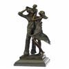 Image 1 : Happy Family Bronze Sculpture on Marble Base Statue