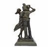 Image 3 : Happy Family Bronze Sculpture on Marble Base Statue
