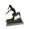 Image 9 : Clara Bronze Sculpture on Marble Base Figurine