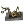 Image 1 : Nude Woman Daydreaming Bronze Sculpture