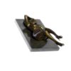 Image 3 : Nude Woman Daydreaming Bronze Sculpture