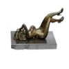 Image 4 : Nude Woman Daydreaming Bronze Sculpture