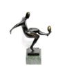 Image 2 : Modernist of Soccer Player Bronze Sculpture