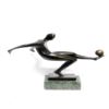 Image 3 : Modernist of Soccer Player Bronze Sculpture
