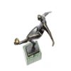 Image 4 : Modernist of Soccer Player Bronze Sculpture