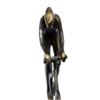 Image 2 : Cyclist Olympic Trophy Bronze Sculpture on Marble Base Figurine