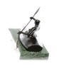Image 2 : Canoeing Trophy Bronze Sculpture on Marble Base Figure
