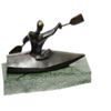 Image 3 : Canoeing Trophy Bronze Sculpture on Marble Base Figure