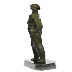 Elegant Woman Abstract Modern Bronze Sculpture