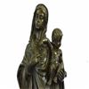 Image 2 : Blessed Mother Mary holds baby Jesus Bronze Sculpture