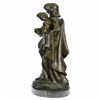 Image 3 : Blessed Mother Mary holds baby Jesus Bronze Sculpture