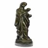 Image 6 : Blessed Mother Mary holds baby Jesus Bronze Sculpture