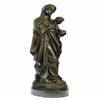 Image 9 : Blessed Mother Mary holds baby Jesus Bronze Sculpture